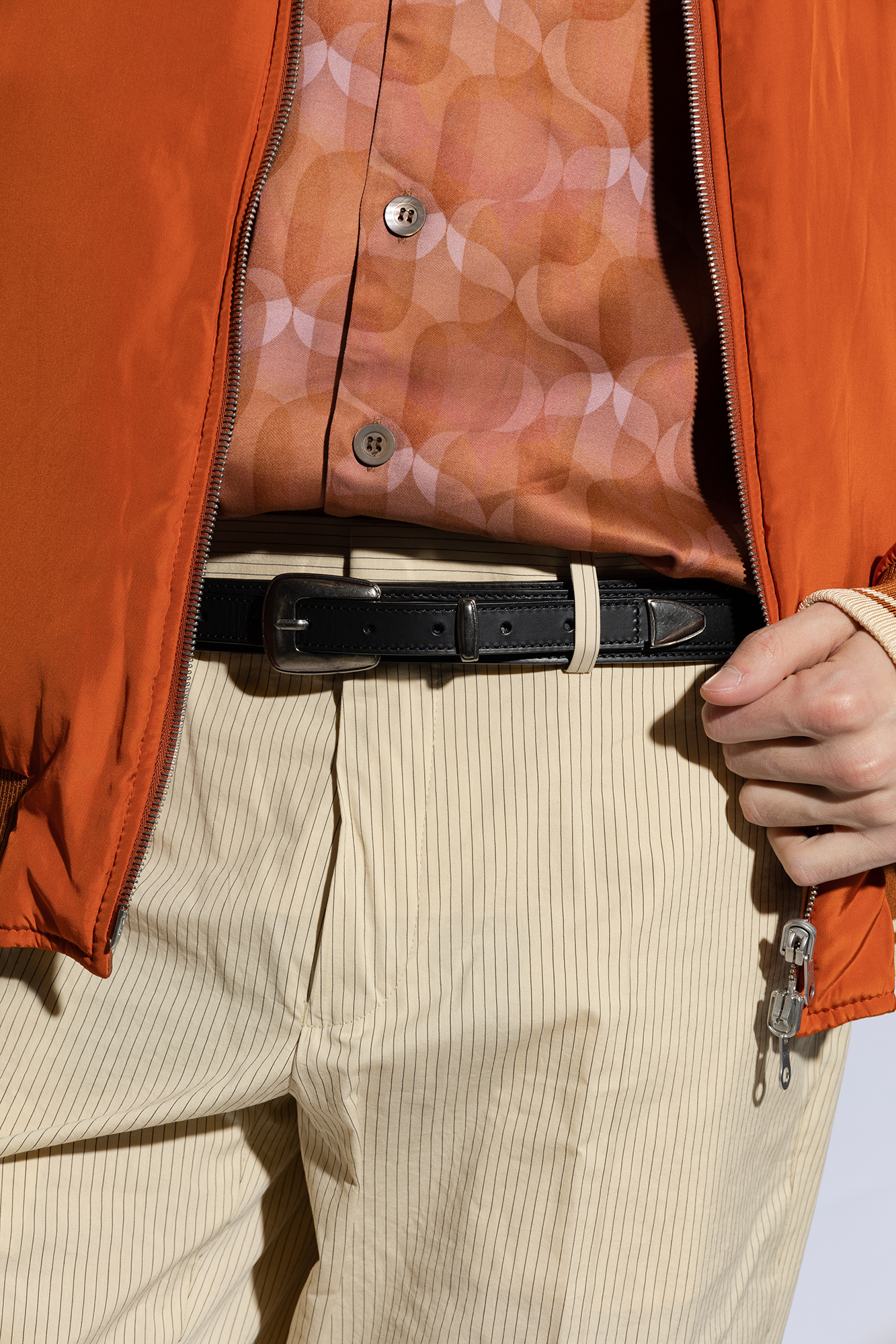 Black Leather belt Lemaire - SchaferandweinerShops Nicaragua